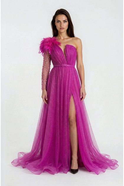 Rochie Ciclam Sclipici