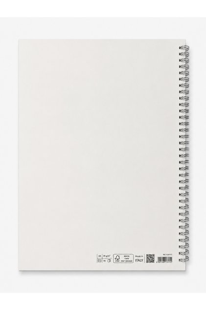 Quaderno'Bio Spiralato' A4 70 Lined Spiral Bound, Microperf. - Stone