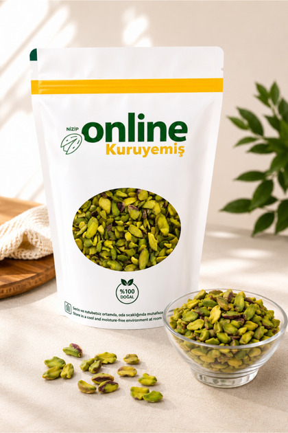 File Antep Fıstığı - Yeşil Boz Fıstık - Yeni Mahsul - 50 gr
