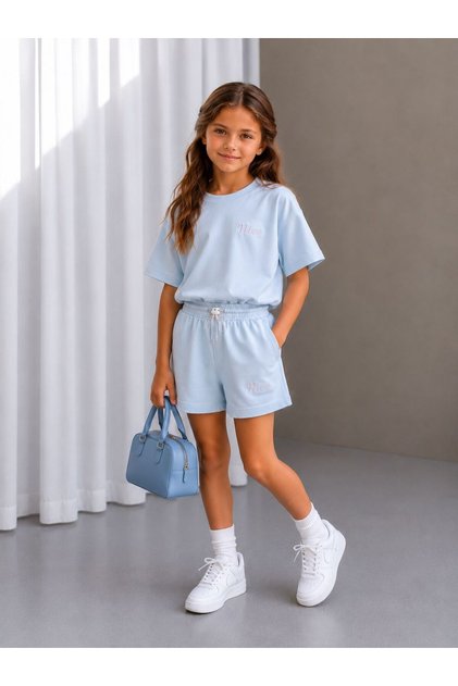Girl's Modal Fabric Shorts T-Shirt Set