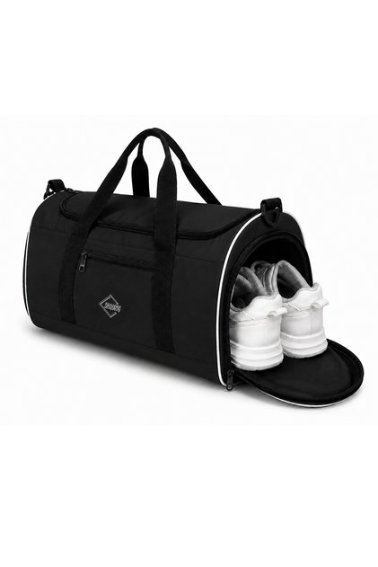 Large Suitcase with Front Pocket and Shoe Compartment, Travel Gym Fitness Hand and Sports Bag