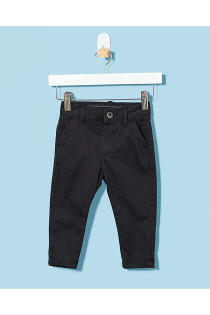 Infant Boys Black Chino Pants