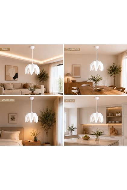 SİRİUS BETON GÖRÜNÜMLÜ TEKLİ SARKIT SALON / OTURMA ODASI SARKIT AVİZE