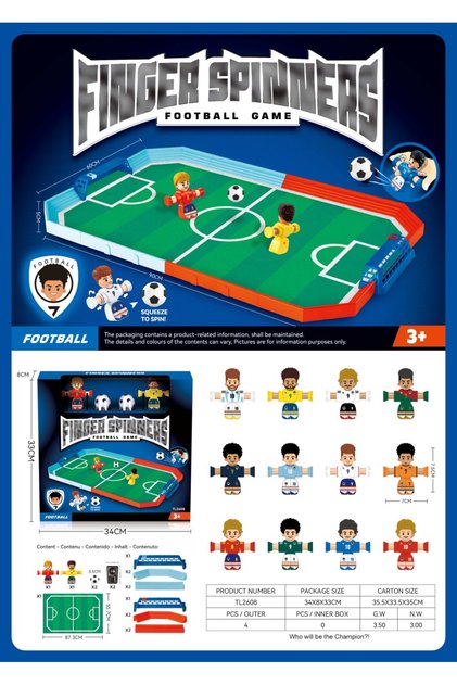 Finger Spinners Football Game-Large Football Field Set