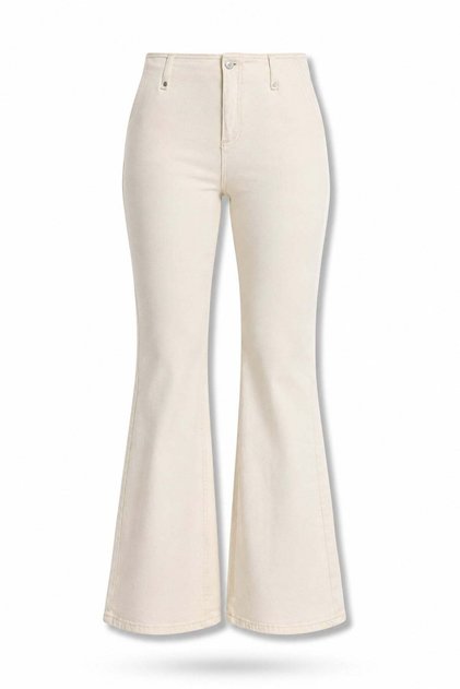 Beige Flare Jean 1033