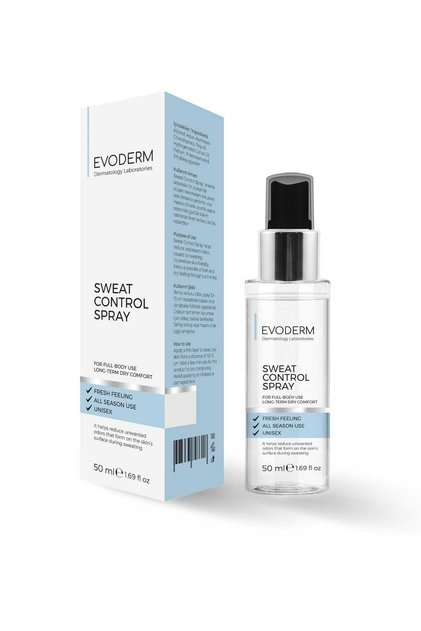 Sweat Control Spray 50 ml Ter Kontrolü ve Koku Karşıtı Sprey | Unisex