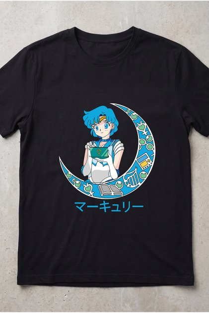 Sailor Moon Mercury Anime Printed Standard Cut Unisex Tshirt