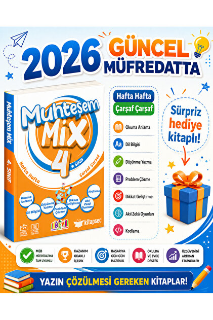 Kaliteli Eğitim Yayınları KEY YAYINLARI 4.SINIF MUHTEŞEM MİX 2026