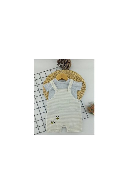 Short-Sleeved Suspender Baby Romper