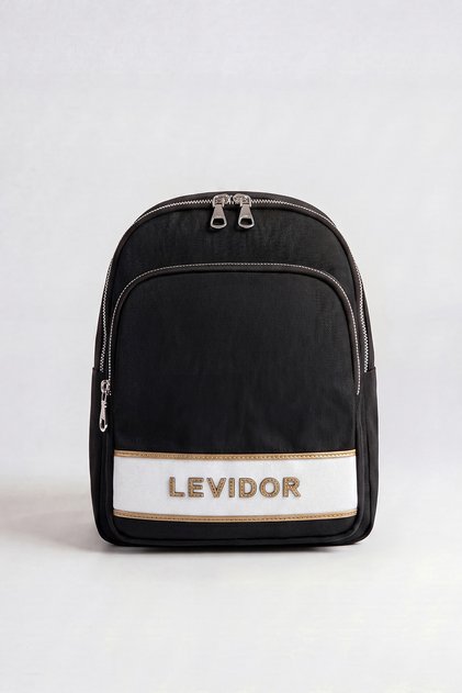 Medium Size Waterproof Woven Fabric Women's Daily Backpack Black