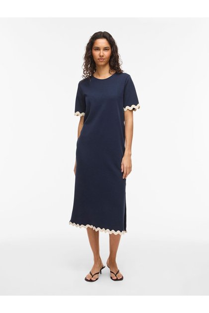 Rochie midi VICALISA cu mânecă scurtă