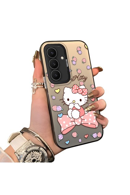 Samsung Galaxy S25 Fe Compatible Hard Acrylic Back Silicone Edge Lens Protection Case