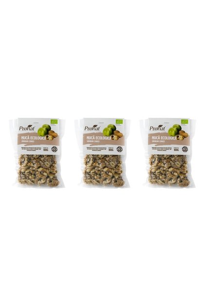 Pachet 3 x Nuca bio samburi curati, 100g