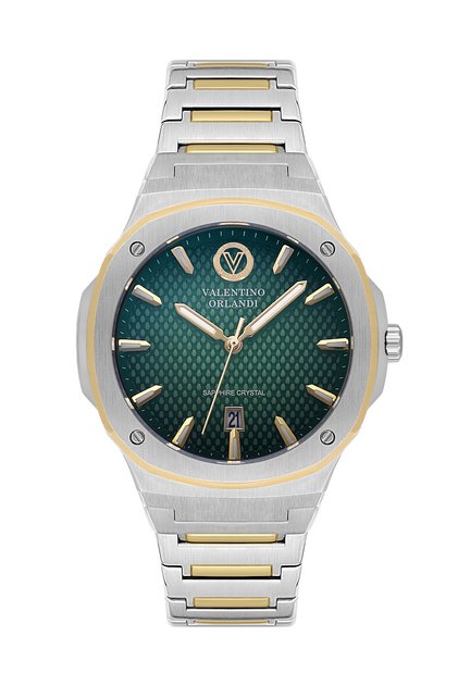 Silver and Gold Stainless Steel Watch for Men VO.5.10004-4