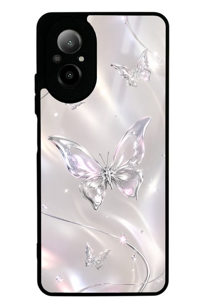 Realme 12 Lite Crystal Whisper Butterfly Design Glossy Phone Case