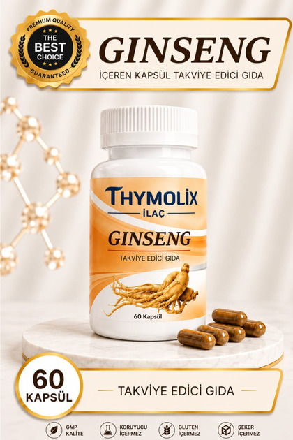 Kırmızı Ginseng 60 Kapsül Takviye Edici Gıda