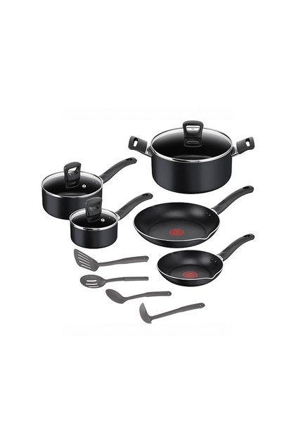 Simply Cook Black Cookware Set (12 Pieces)
