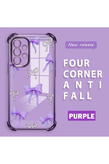 Samsung Galaxy A52/A52S Compatible Transparent Back Four Corners Reinforced Impact Protection Silicone Case