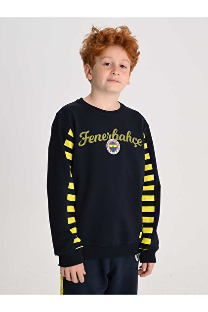 ÇOCUK TRIBUN ÇUBUKLU DETAYLI SWEAT
