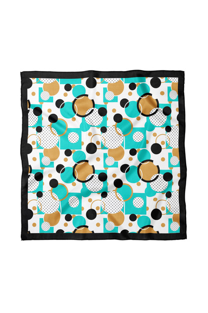 Polka Dot Patterned Scarf / Bandana 70X70Cm