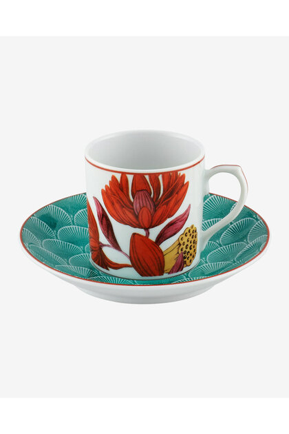 Lotus Orange Porcelain Coffee Cup 90 ml