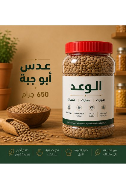 عدس ابو جبة 650 جم