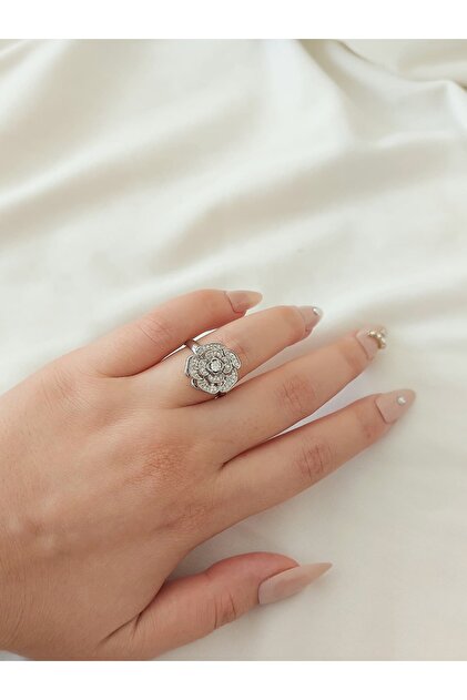 Rose Steel Stress Ring Can Be Adjusted to Fit the Finger
