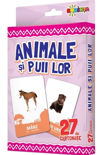 Animale si puii lor. 27 de cartonase
