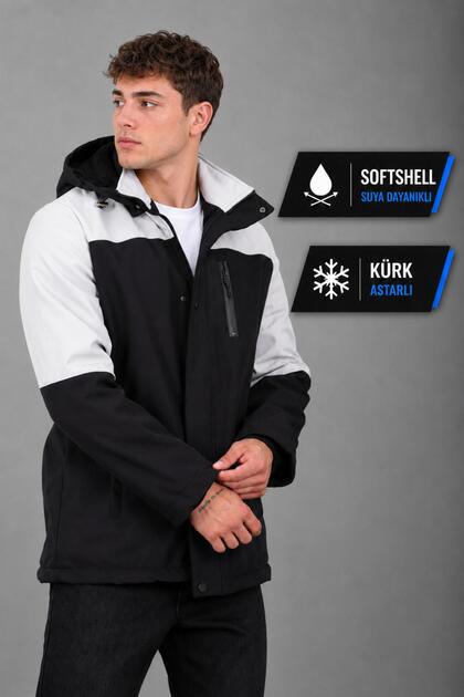 Piecewise Outdoor Softshell Winter Coat Pldp 3038_50513-1