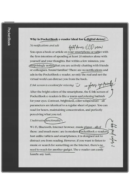 E-reader inkpad Eo Grey