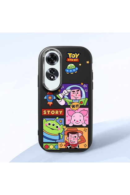 Oppo A60 Compatible Shock-Absorbing Camera Protected Black Silicone Case