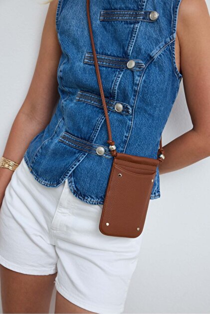 Kaia Phone Bag Brown
