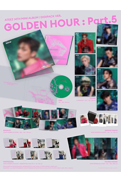 ATEEZ GOLDEN HOUR : Part.5 セット売り 36枚 tays store ATEEZ - [GOLDEN HOUR : Part.5] DIGIPACK Ver. Album