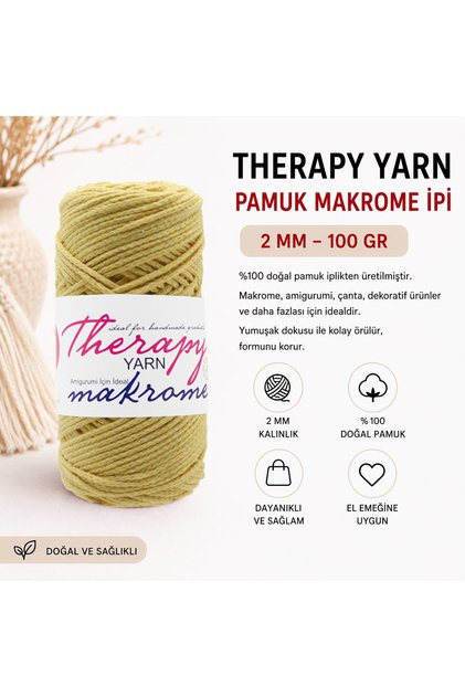 Pamuk Makrome Örgü İpi