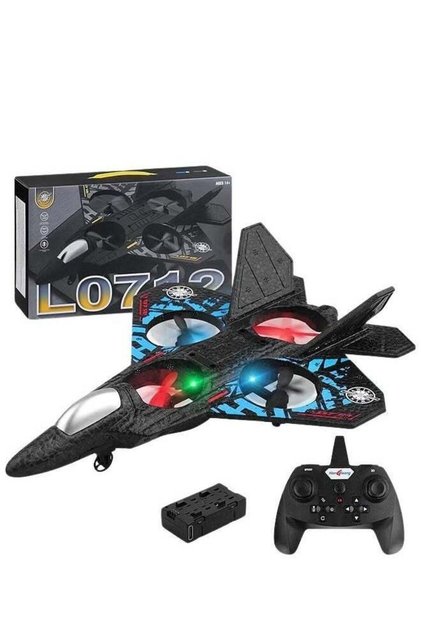 RC Aeroplane 2.4GHz Remote Controlled Plane L0712 – Quadcopter Floating Fighter Aircraft | Easy Fly RC Airplane for Kids & Beginners | Lightweight EPP Foam RC Jet with Remote Control | Outdoor
