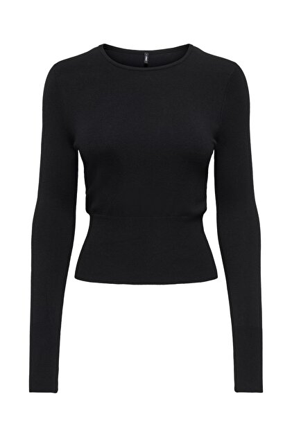 Women's Onlandrea Ls Black Sweatshirt - 15378352