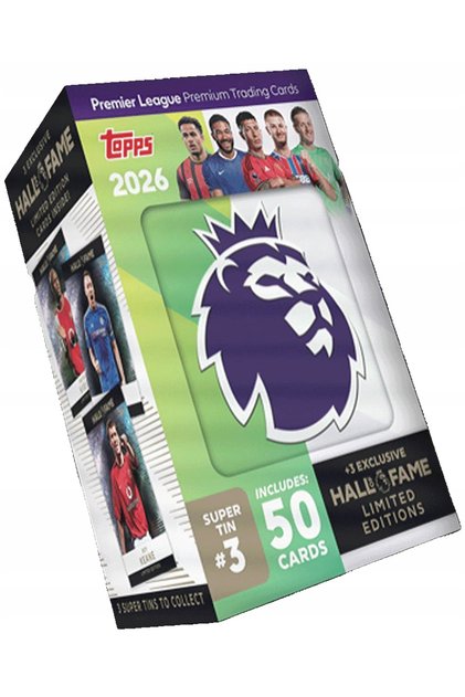 Topps Premier League 2026 Super Tin #3 Cărți de colecție cu jucători de fotbal