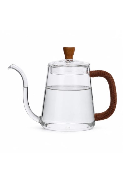 Glass Filter Jug Leather Hand 600ml