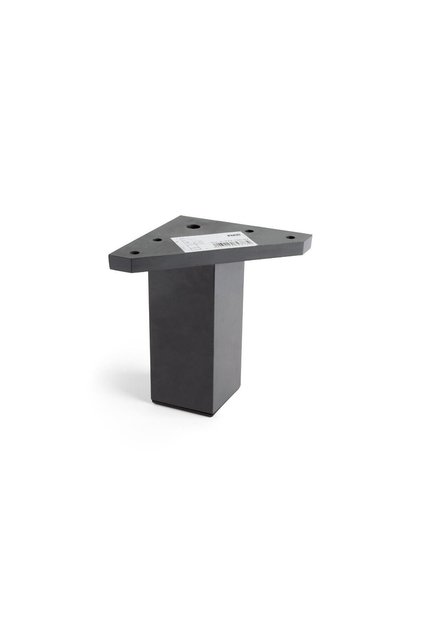 Picior mobila, universal, din plastic, 2-972.100.03, patrat, 40 x 100 mm, negru