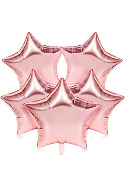 Best Pink Star Foil Balloon 45cm - 5 Pieces