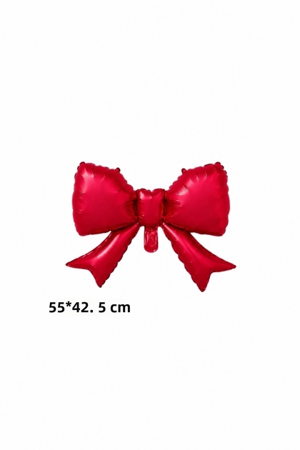 Red Ribbon Bow Foil Balloon 55X42.5 cm