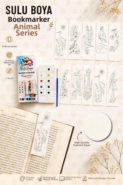 Watercolor Bookmark Set Set of 10-t1590-