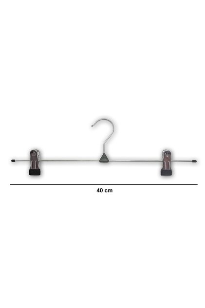 10 bucăți de clești de rufe din oțel inoxidabil, cu vârfuri din PVC, sârmă galvanizată, umeraș pentru fustă și pantaloni 40 cm