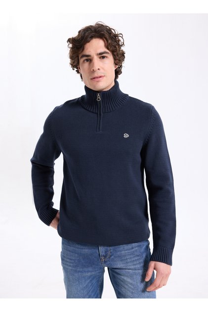 Ekru Erkek Dik Yaka Regular Fit Kazak M6110706A-11S