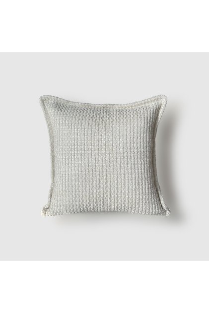 "Mist" Textured Patterned Cushion Cover 45X45 - Ecru