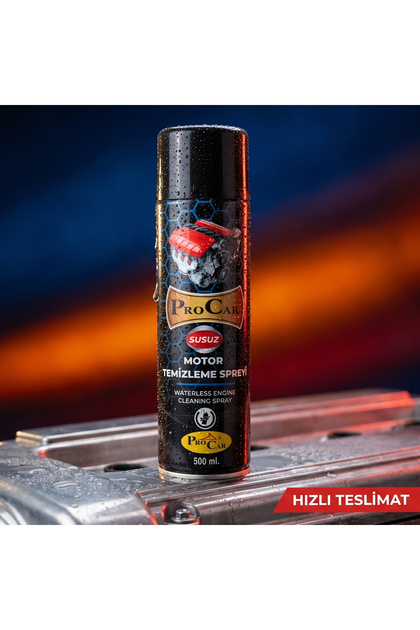 500 ml Susuz Motor Temizleme Spreyi - Elektronik Aksam Korumalı, Yağ ve Kir Sökücü