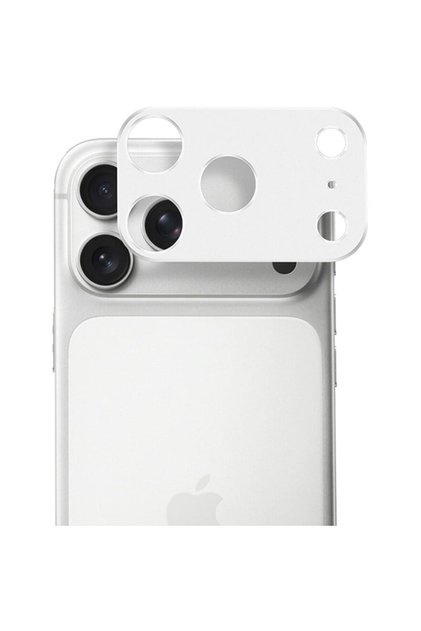 Folie de protecție cameră pentru iPhone 17 Pro Max - Sticlă integrală pentru cameră - Argintiu