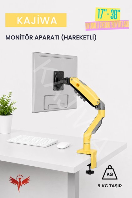 Sari Nb F80-Xd Monitor Arm with Shock Absorber 17-30Inch Monitor Stand