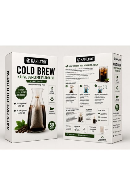 Coldbrew Kahve Demleme Filtre Torbası 9x20 cm (1 Lt. içindir)
