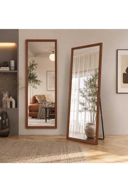 In Zone Modern Full Length Rectangular Mirror with Metal Frame